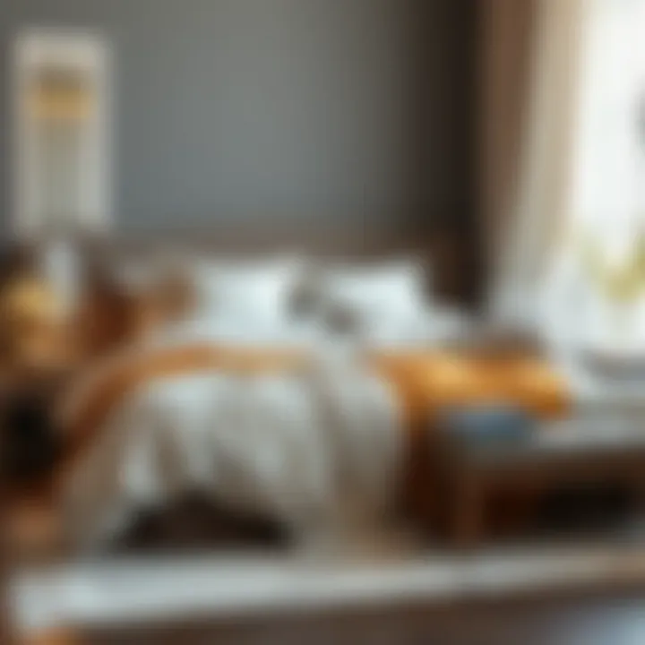 Luxurious bedding arrangement showcasing comfort and elegance