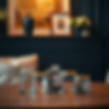 Aesthetic arrangement of transparent containers enhancing home decor