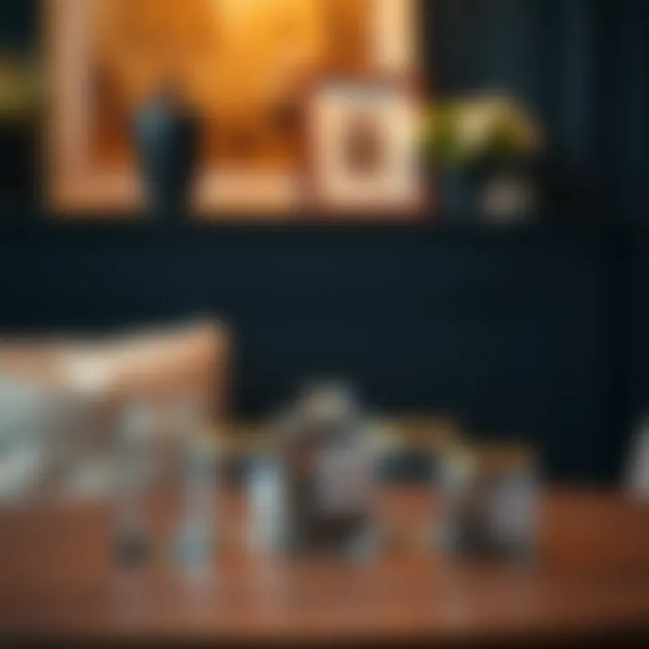 Aesthetic arrangement of transparent containers enhancing home decor