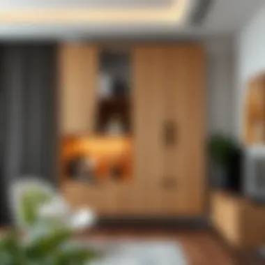 Aesthetic Cabinet Design Aesthetic appeal of a wall-mounted cabinet