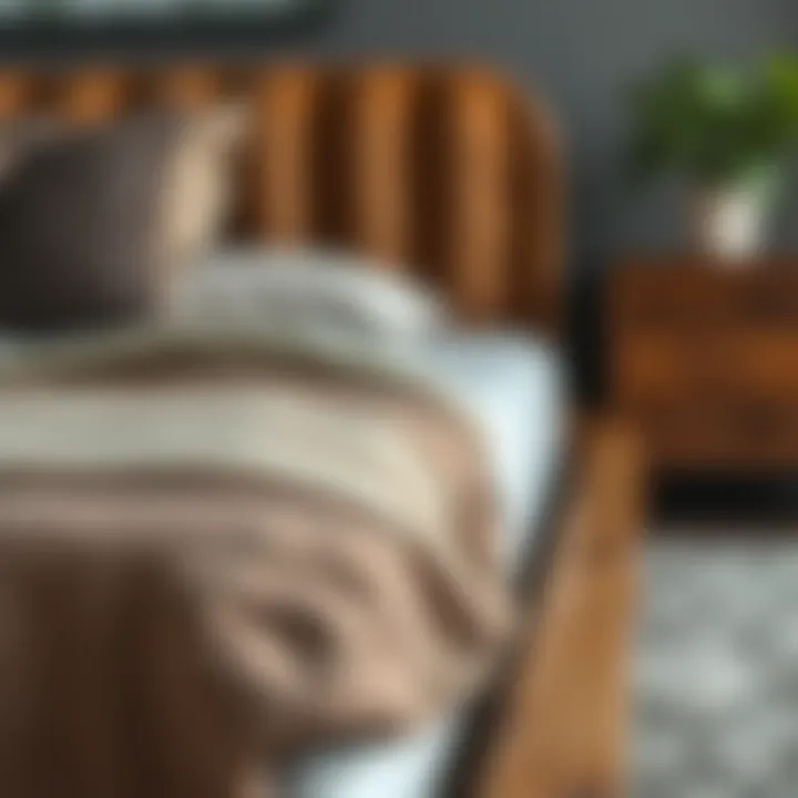 Close-up view of Bambi bed materials and craftsmanship