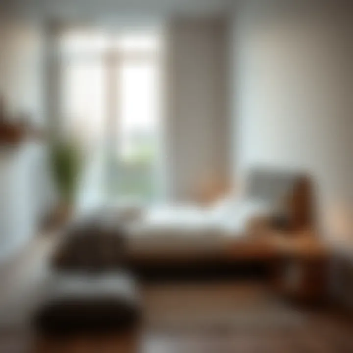 A serene sleeping environment featuring the Bambi bed