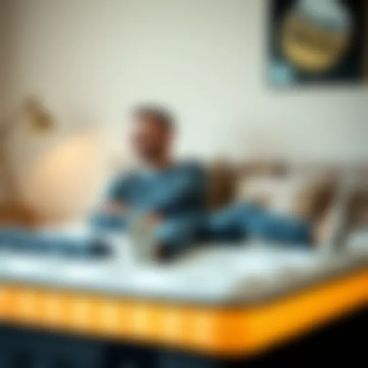 Customer Satisfaction with Bambi Mattress A satisfied customer enjoying comfort on a Bambi mattress