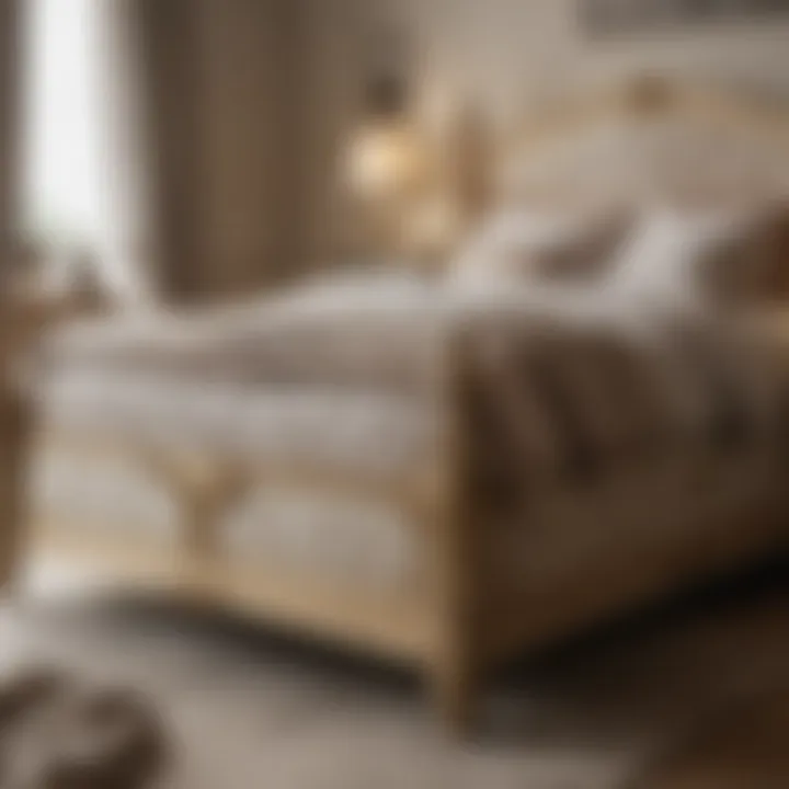Detailed view of Bambi bed features and materials