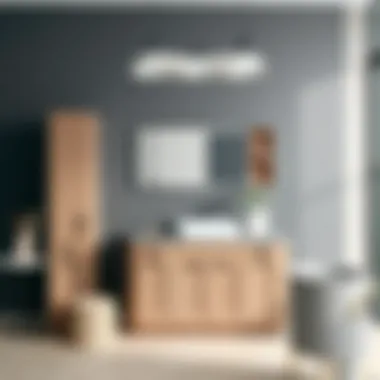 Material Variety for Bathroom Cabinets Different material options for freestanding bathroom vanities