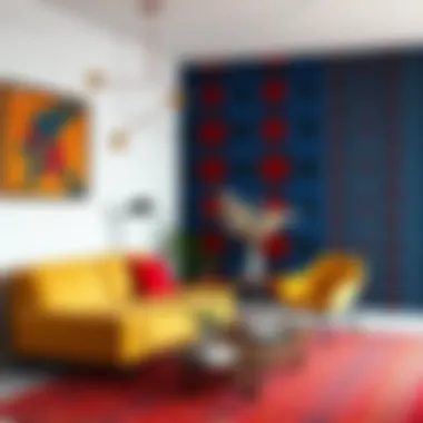 Colorful textiles and patterns inspired by Bauhaus ideology