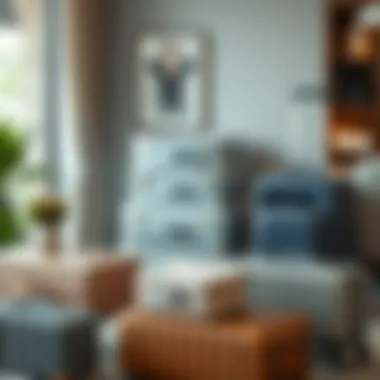 Variety of Luggage Organizers Different types of luggage organizers displayed