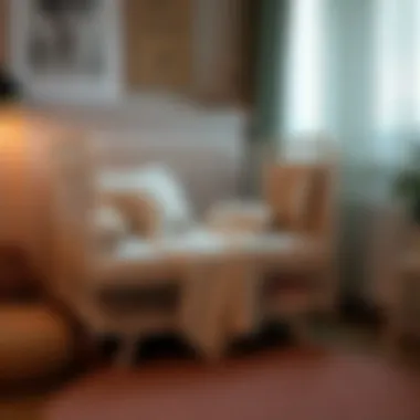 Cozy Crib Arrangement Comfortable crib setup with bedding