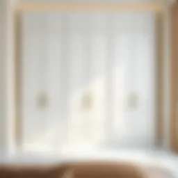 Elegant white wardrobe with modern design accents