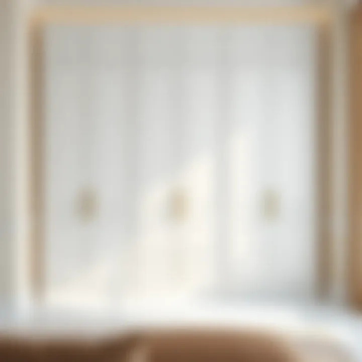 Sophisticated Design of a White Wardrobe Elegant white wardrobe with modern design accents