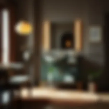 Chic Interiors: The Contemporary Glass Vanity Contemporary glass vanity in a chic interior setting