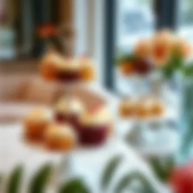 Elegance of Cupcake Stands Elegant cupcake stand showcasing assorted cupcakes in a modern setting