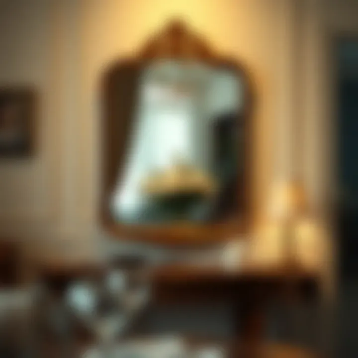 Vintage Mirror in Classic Interior Vintage styled mirror in a classic interior