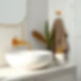 Elegant decorative bathroom accessories showcasing a modern aesthetic.