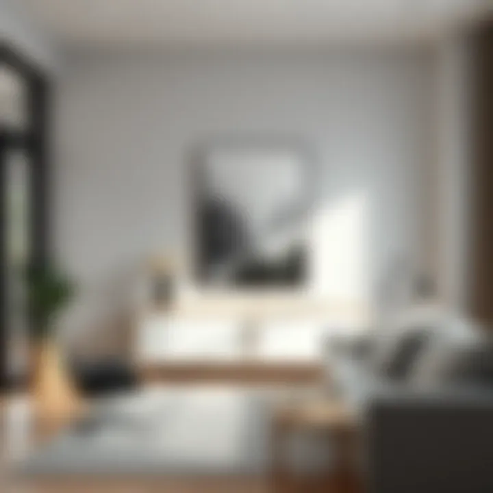 Elegant Canvas in Minimalist Office Elegant canvas piece complementing a minimalist office space