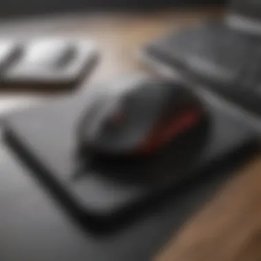 Ergonomic Mouse and Keyboard for Productivity An ergonomic mouse and keyboard setup on a desk