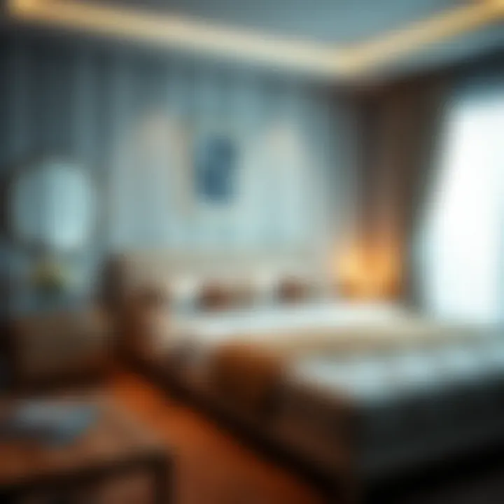 Cozy double bed set with inviting atmosphere