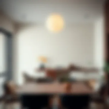 Modern Office Space with Understated Wallpaper Modern office space featuring understated color wallpaper