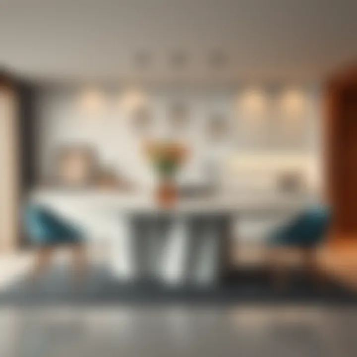 Elegant Lake Kitchen Table Integration Elegant lake kitchen table complementing home decor