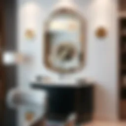 Elegant mirror design showcasing a blend of colors