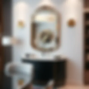 Elegant Mirror Design Elegant mirror design showcasing a blend of colors