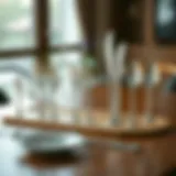 Elegant silver cutlery set displayed on a wooden table