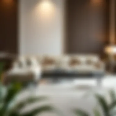 Chic Living Room with Triple Sofa Bed Elegant triple sofa bed in modern living room setup