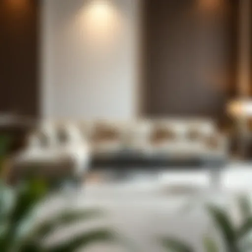 Chic Living Room with Triple Sofa Bed Elegant triple sofa bed in modern living room setup