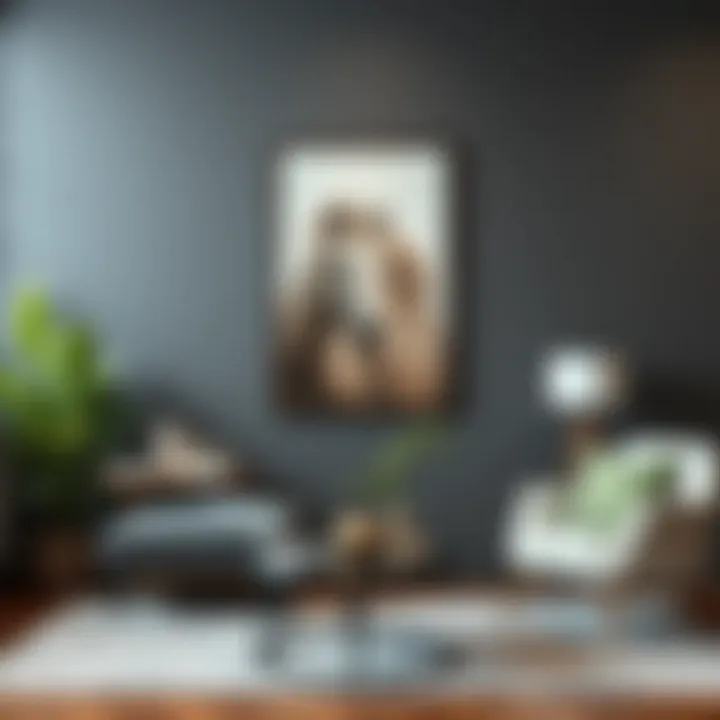 Transforming Spaces with Wall Art Elegant wall art enhancing modern decor