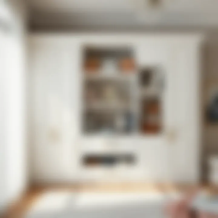 Modern White Wardrobe Design Elegant white kids wardrobe showcasing modern design