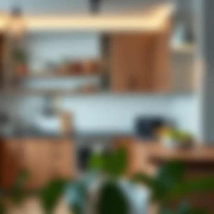 Energy Efficiency in Modern Kitchen Appliances Energy-efficient appliance setup in a stylish kitchen