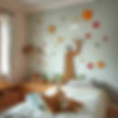 Theme-Based Inspiration Inspiring theme-based wall decoration for a child's bedroom, highlighting creativity.