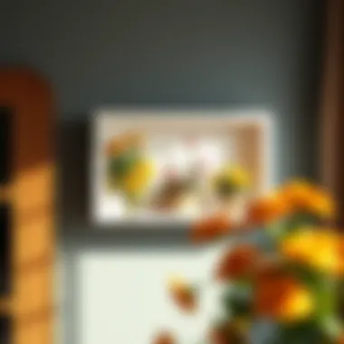 Creative Wall-Mounted Flower Shelf Creative wall-mounted flower shelf arrangement