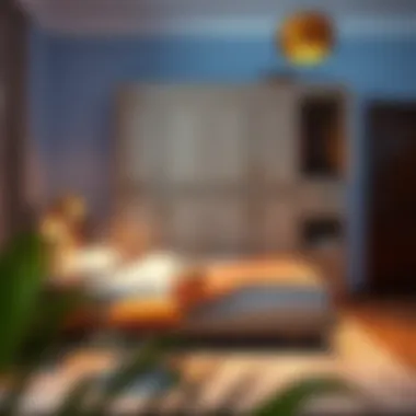 Functional and aesthetic four-door wardrobe display