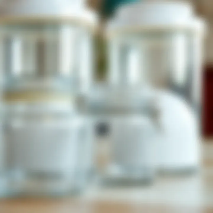 Close-up of transparent containers highlighting their functionality