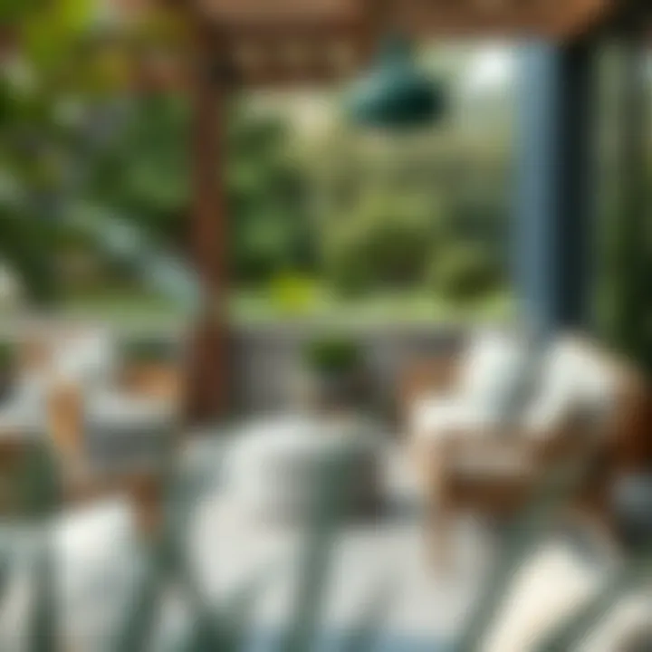 Comfortable Outdoor Seating Comfortable seating arrangement in an outdoor area