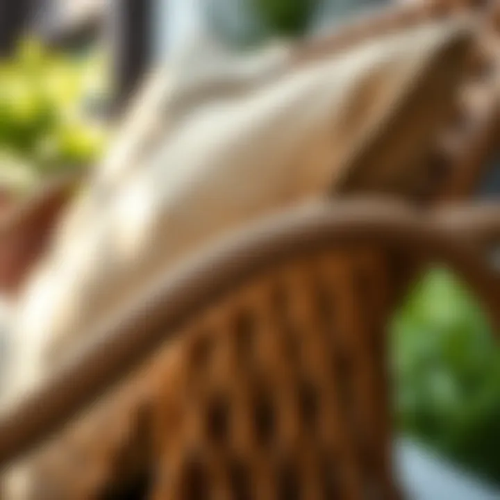 Premium Material Quality Close-up of high-quality materials used in a garden chair