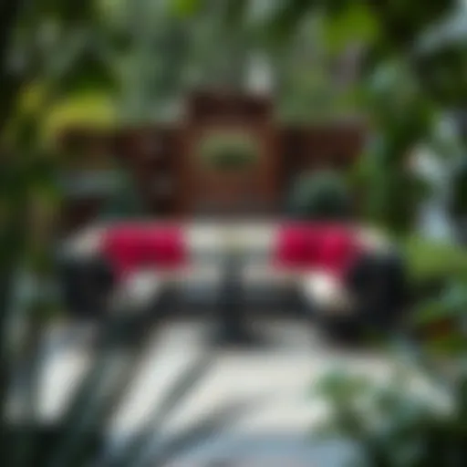 Elegant Garden Seating Design Elegant garden corner seating arrangement