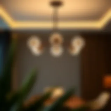 Minimalist LED Chandelier for Sleek Interiors Minimalist LED chandelier that complements modern furniture