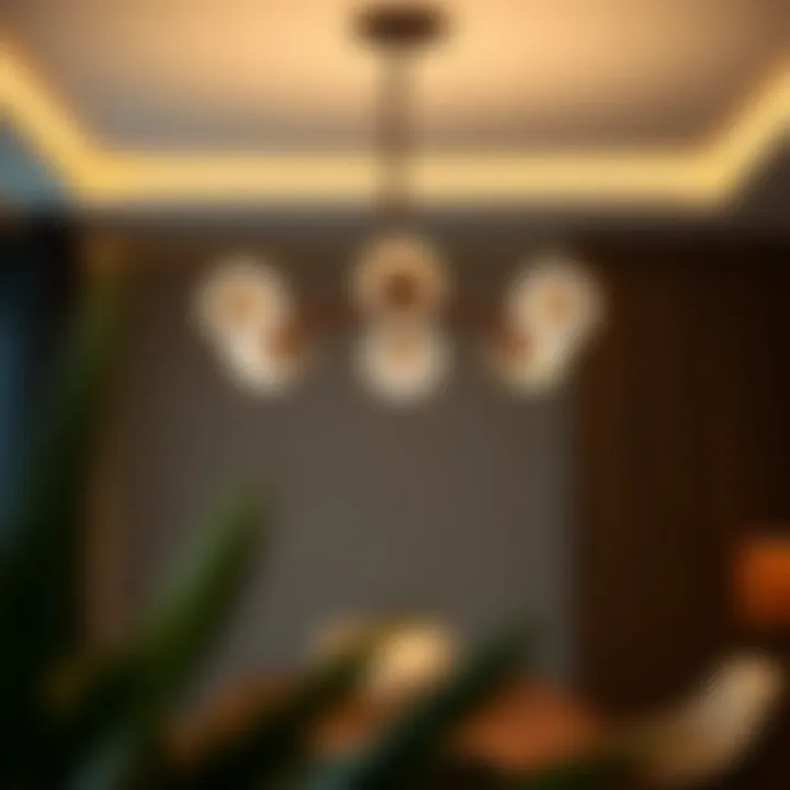 Minimalist LED Chandelier for Sleek Interiors Minimalist LED chandelier that complements modern furniture