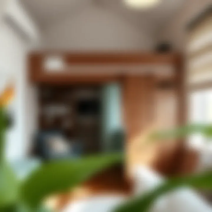 Functional loft bed with study area underneath