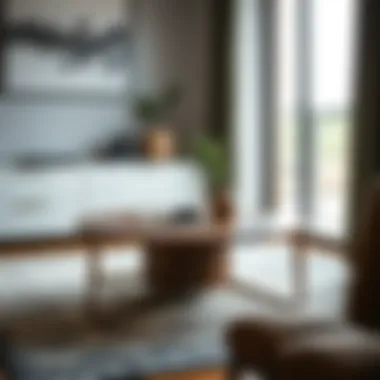 Chic high-legged coffee table with minimalist design