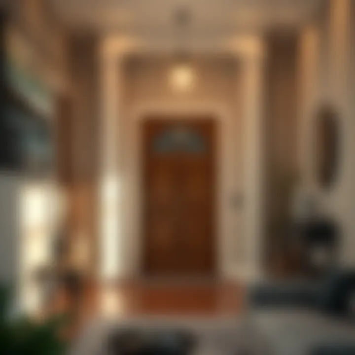 Creating a Welcoming Entryway Atmosphere Cozy entryway with warm lighting