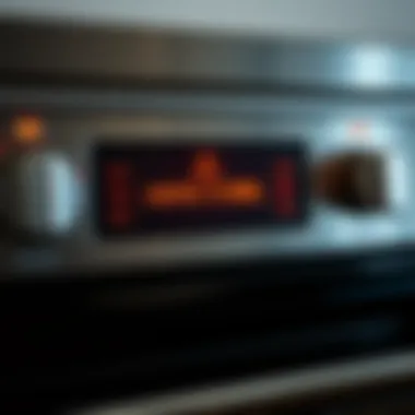 Control Panel Errors in Ovens Oven control panel displaying error