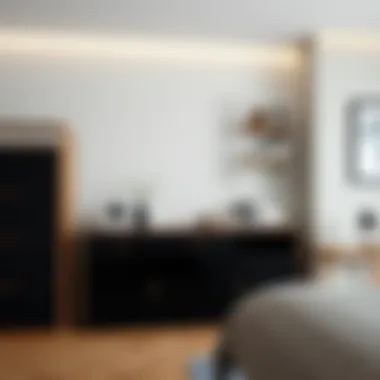 Chic ayakkabılık showcasing innovative storage solutions