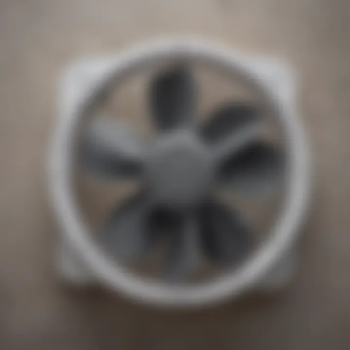 Close-up of the installation process of a wall-mounted fan