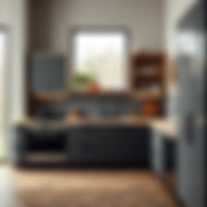 Space-Efficient Kitchen Organizer Stylish kitchen organizer enhancing space efficiency