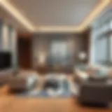 Elegant living room furniture arrangement in Isparta