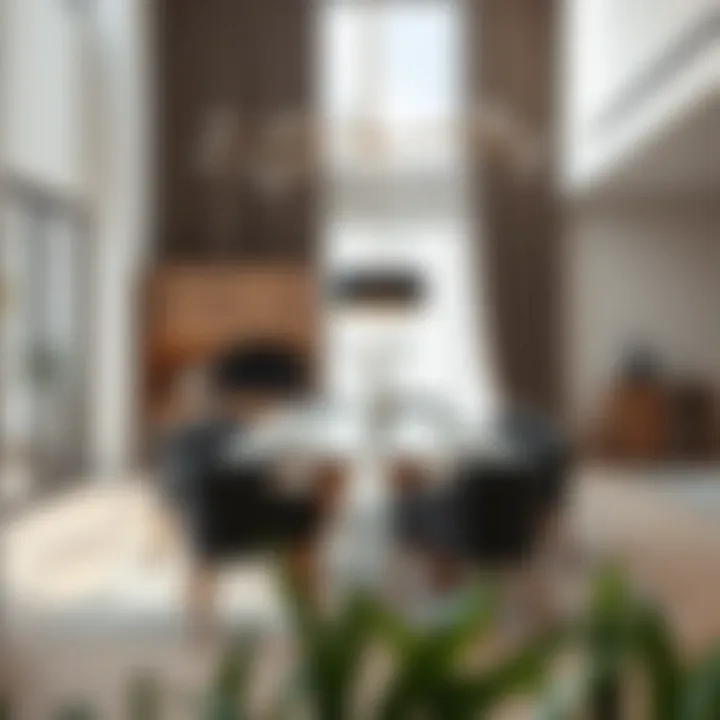 Contemporary Dining Room Design Modern dining room set showcasing versatility