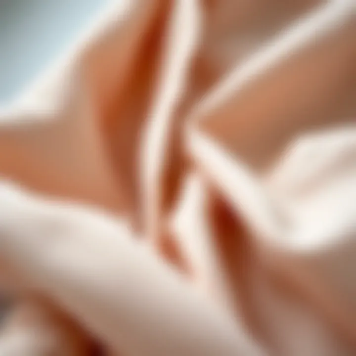 Close-up of soft fabric showcasing the texture of a robe